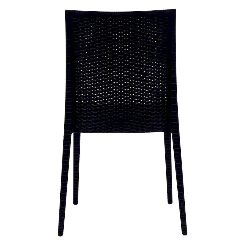 LeisureMod Mace 7-Piece Outdoor Dining Set with 4 Chairs 2 Arm Chairs - 28