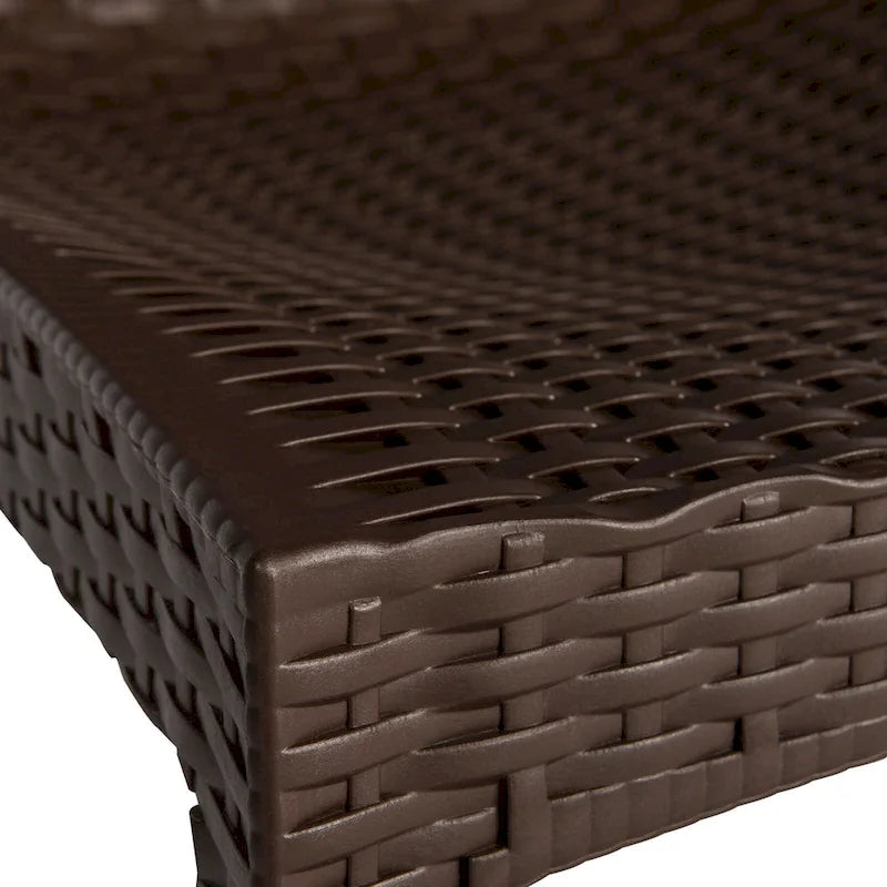 LeisureMod Mace 7-Piece Outdoor Dining Set with 4 Chairs 2 Arm Chairs - 28