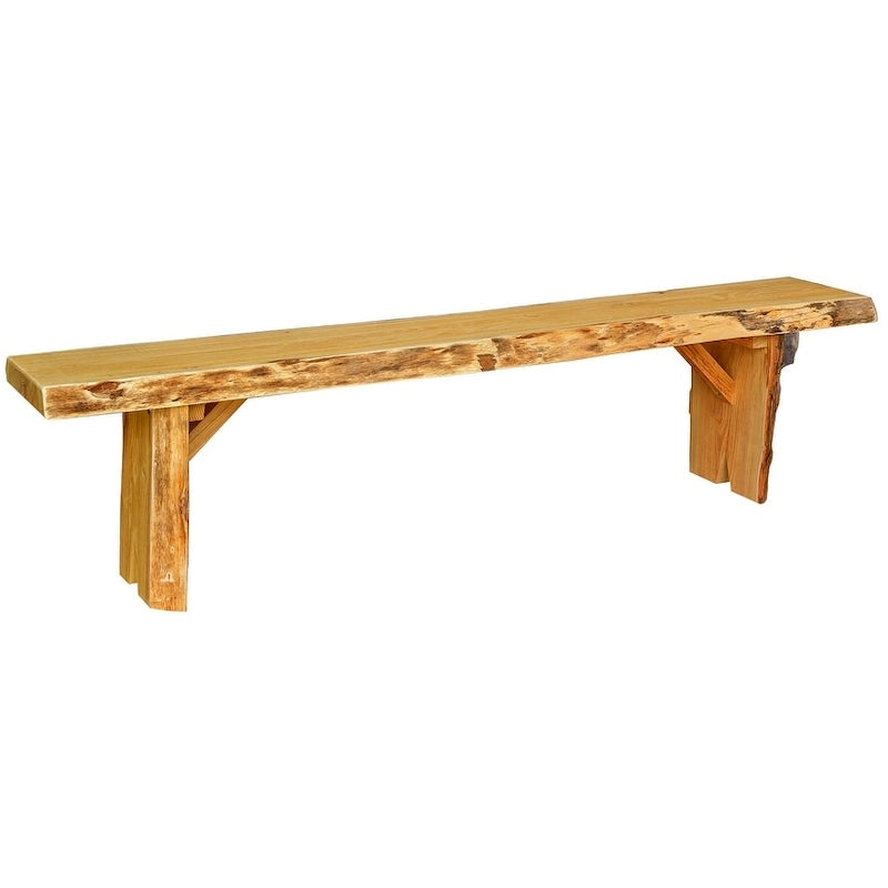 Live Edge Locust Wood 6' Wildwood Bench