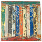 Marina Del Rey Recycled Teak Wood Boat Folding Side Table