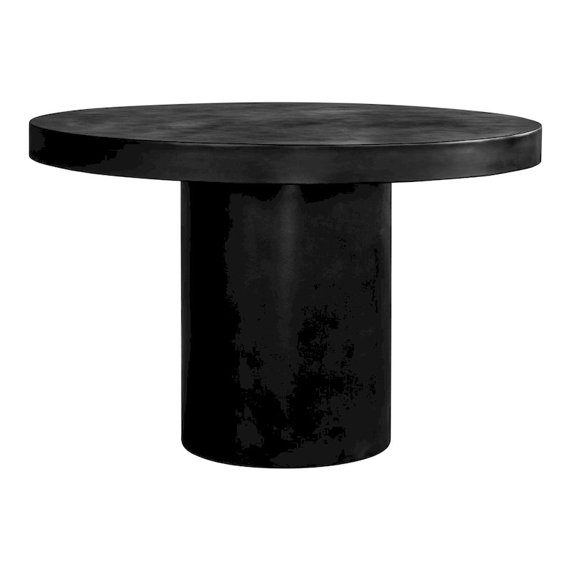 Aurelle Home Modern Concrete Outdoor Round Dining Table