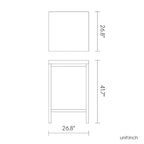 Russ Resin All-Weather Bar Table with Aluminum Legs