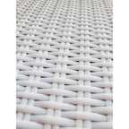 Chic Teak Paris Teak Wood Patio Lounge and Dining Chair, White