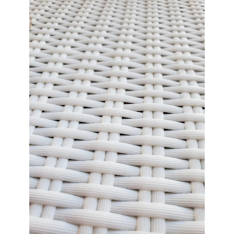 Chic Teak Paris Teak Wood Patio Lounge and Dining Chair, White