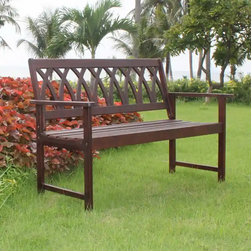 Jacksonville Criss Cross Garden Bench by Havenside Home