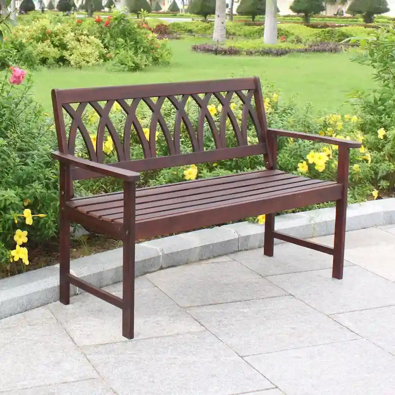 Jacksonville Criss Cross Garden Bench by Havenside Home