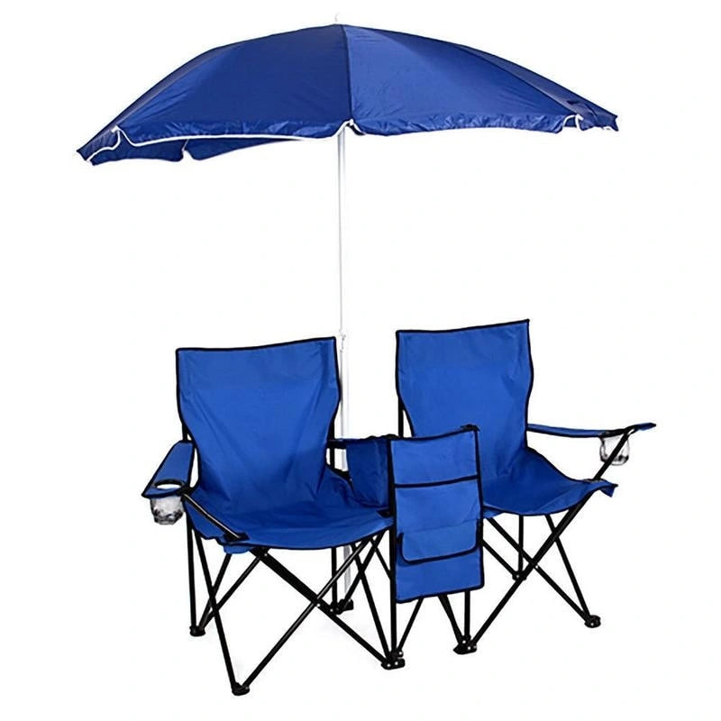 Double Picnic Beach Camping Folding Chair/Cooler Set