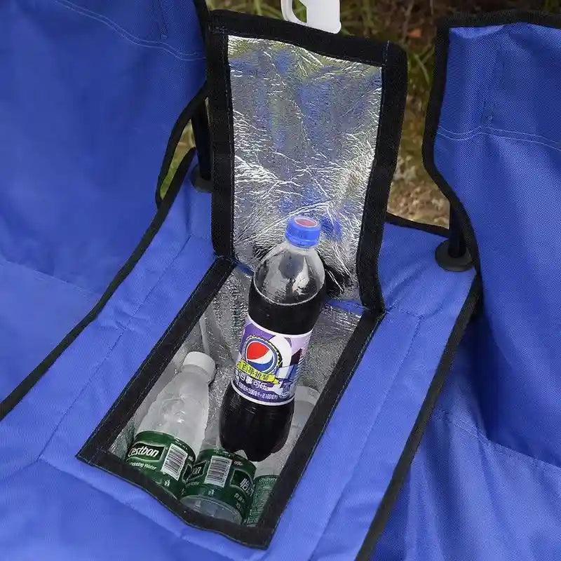 Double Picnic Beach Camping Folding Chair/Cooler Set