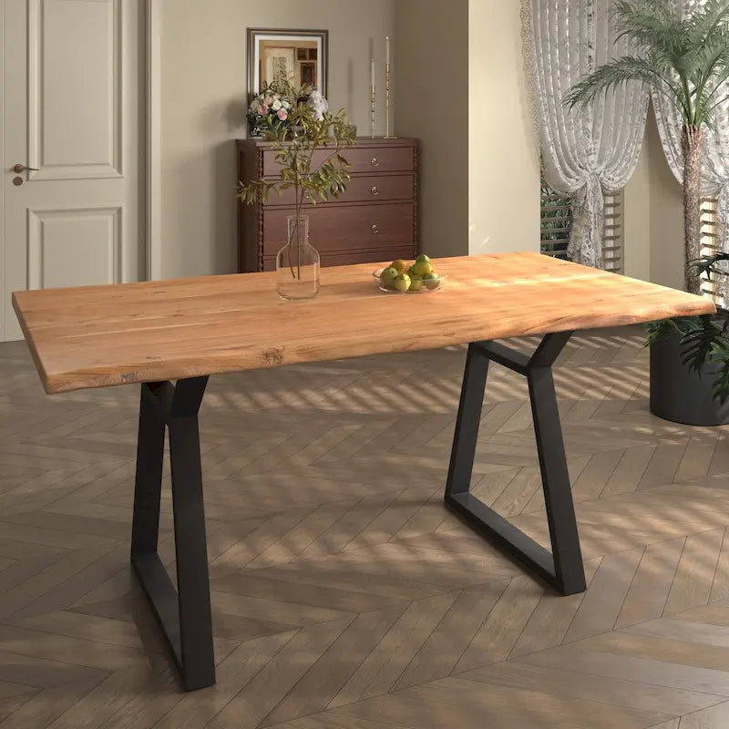 ComfyStyle Outdoor Acacia Wood Dining and Bench