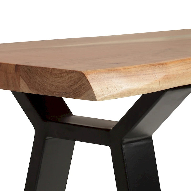 ComfyStyle Outdoor Acacia Wood Dining and Bench