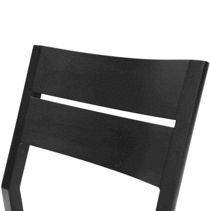 Pellebant Outdoor Patio Aluminum Stackable Dining Armchairs - 22.2in W x 21.5in D x 32.2in H
