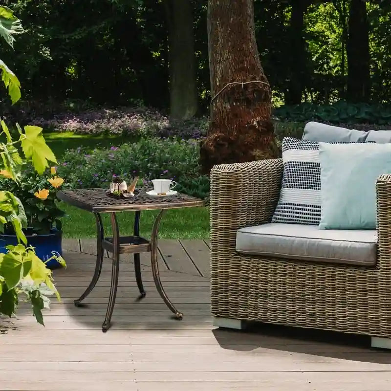 21 Cast Aluminum Outdoor Patio Dining Table