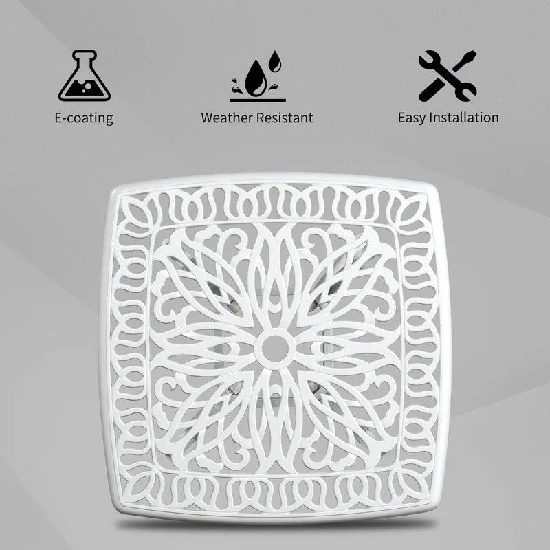 21 Cast Aluminum Outdoor Patio Dining Table