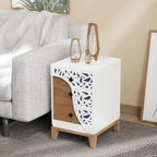 ComfyStyle 3-Drawer Handmade Texture Pattern Side Table