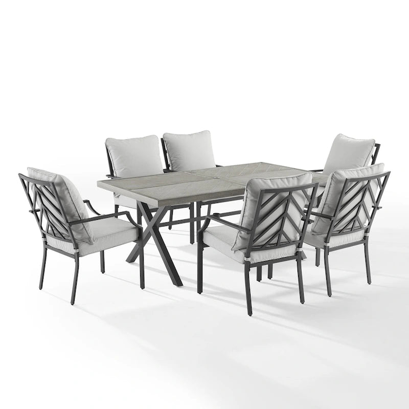 Crosley Otto 7Pc Outdoor Metal Dining Set