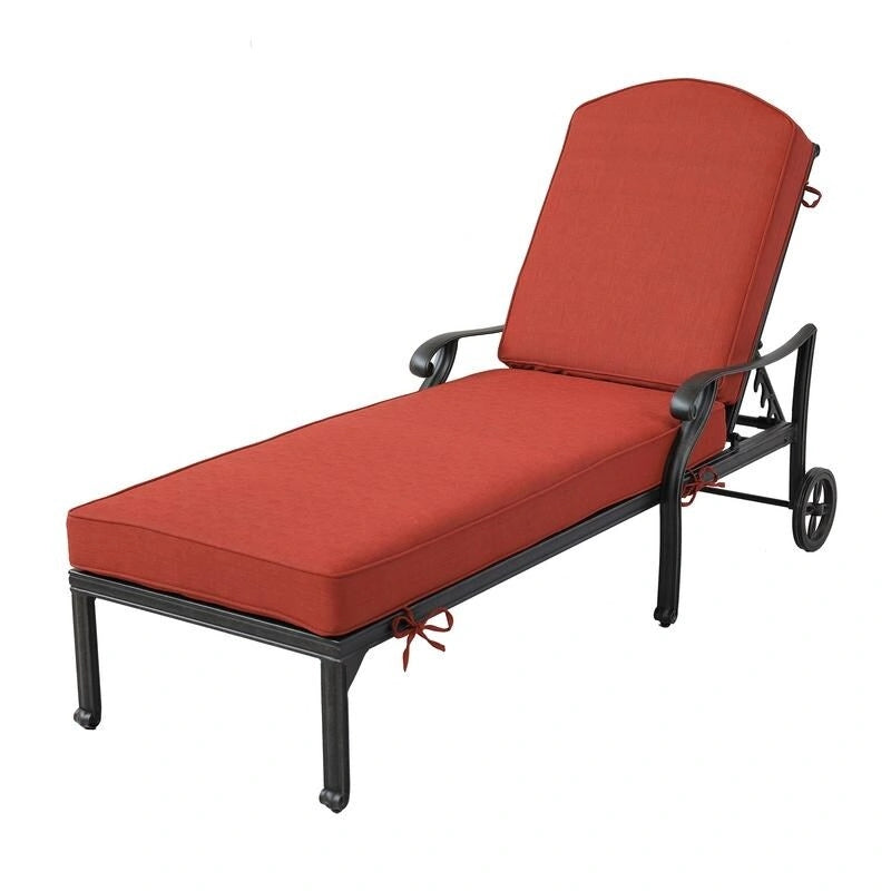 Manasquan Olefin/Aluminum Chaise Lounger and Cushion by Havenside Home