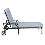 Manasquan Olefin/Aluminum Chaise Lounger and Cushion by Havenside Home