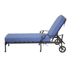 Manasquan Olefin/Aluminum Chaise Lounger and Cushion by Havenside Home