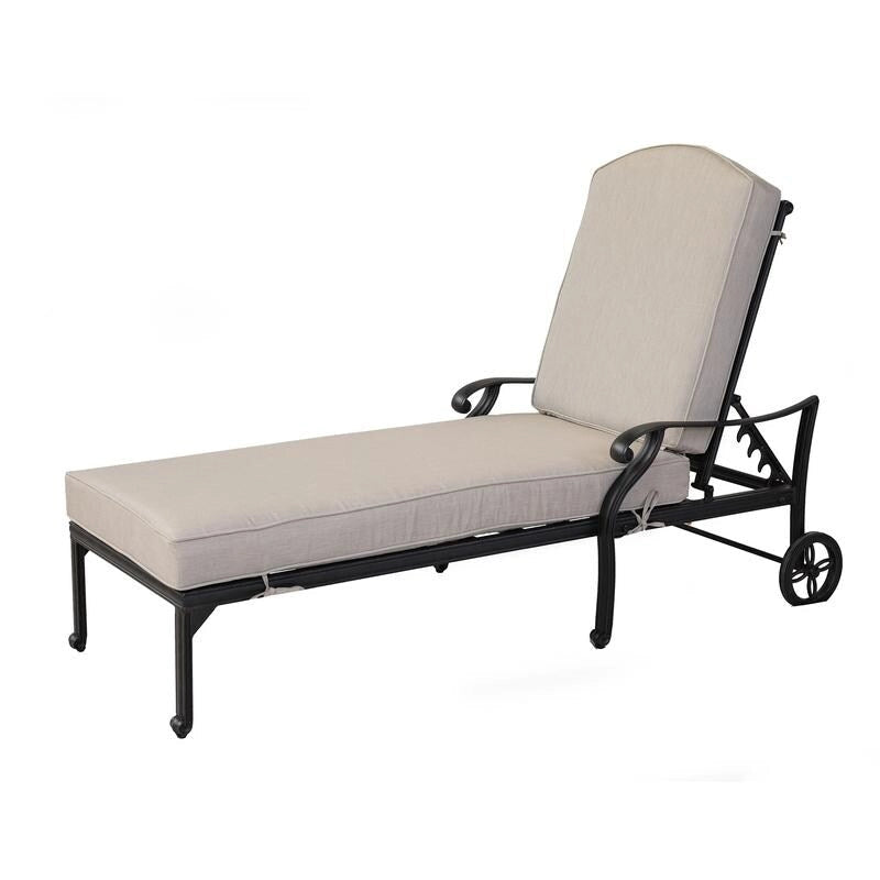 Manasquan Olefin/Aluminum Chaise Lounger and Cushion by Havenside Home