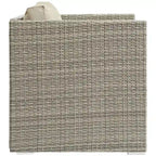 Havenside Home Bocabec Modern Fabric Outdoor Patio Armless Chair