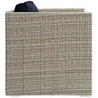 Havenside Home Bocabec Modern Fabric Outdoor Patio Armless Chair