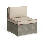 Havenside Home Bocabec Modern Fabric Outdoor Patio Armless Chair