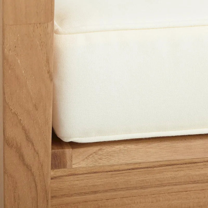 Clermont Outdoor Solid Teak Wood 5 Piece Patio Conversation Set