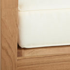 Clermont Outdoor Solid Teak Wood 5 Piece Patio Conversation Set