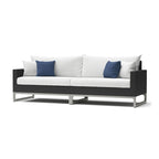 Milo Espresso 6 Piece Sunbrella Outdoor Patio Fire Sectional