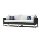 Milo Espresso 6 Piece Sunbrella Outdoor Patio Fire Sectional