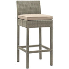 Havenside Home Bocabec Patio Wicker Rattan Bar Stool