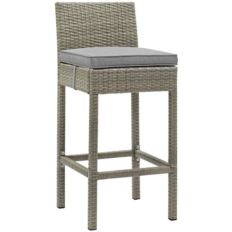 Havenside Home Bocabec Patio Wicker Rattan Bar Stool