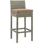 Havenside Home Bocabec Patio Wicker Rattan Bar Stool