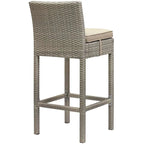 Havenside Home Bocabec Patio Wicker Rattan Bar Stool