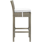 Havenside Home Bocabec Patio Wicker Rattan Bar Stool