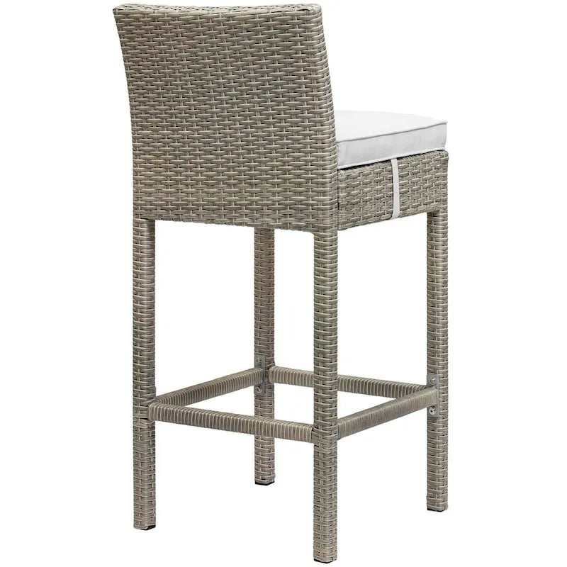 Havenside Home Bocabec Patio Wicker Rattan Bar Stool