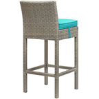Havenside Home Bocabec Patio Wicker Rattan Bar Stool