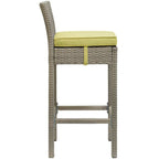 Havenside Home Bocabec Patio Wicker Rattan Bar Stool