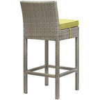 Havenside Home Bocabec Patio Wicker Rattan Bar Stool