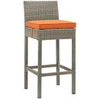 Havenside Home Bocabec Patio Wicker Rattan Bar Stool