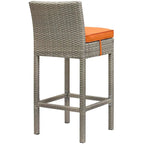 Havenside Home Bocabec Patio Wicker Rattan Bar Stool