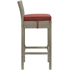 Havenside Home Bocabec Patio Wicker Rattan Bar Stool