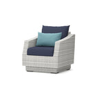Cannes 3 Piece Aluminum Outdoor Patio Club Chairs & Side Table