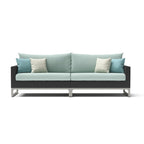 Milo Espresso 6 Piece Sunbrella Outdoor Patio Sectional with Table