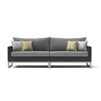 Milo Espresso 6 Piece Sunbrella Outdoor Patio Sectional with Table