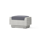 Cannes 5 Piece Aluminum Outdoor Patio Club Chair & Ottoman Set.