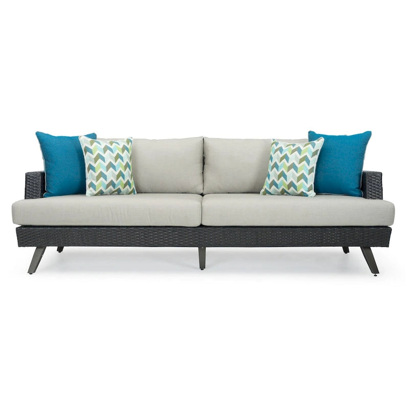 Portofino Casual 15 Piece Sunbrella Outdoor Patio Motion Estate Set