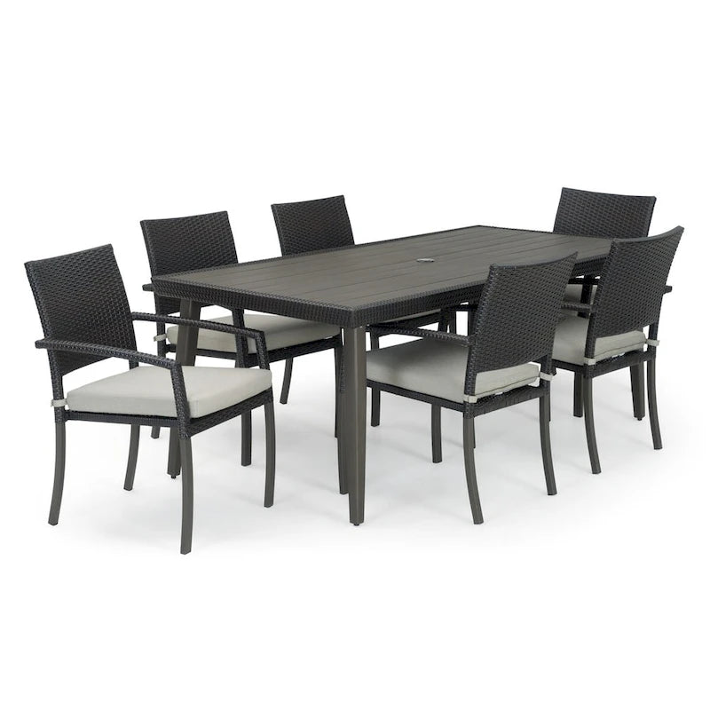 Portofino Casual 15 Piece Sunbrella Outdoor Patio Motion Estate Set