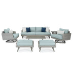 Portofino Casual 15 Piece Sunbrella Outdoor Patio Motion Estate Set