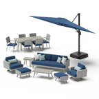 Portofino Casual 15 Piece Sunbrella Outdoor Patio Motion Estate Set